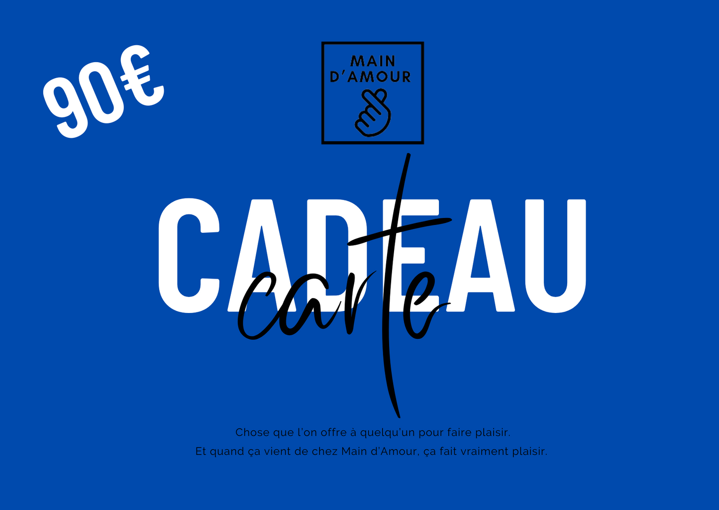 Carte Cadeau Main d’Amour