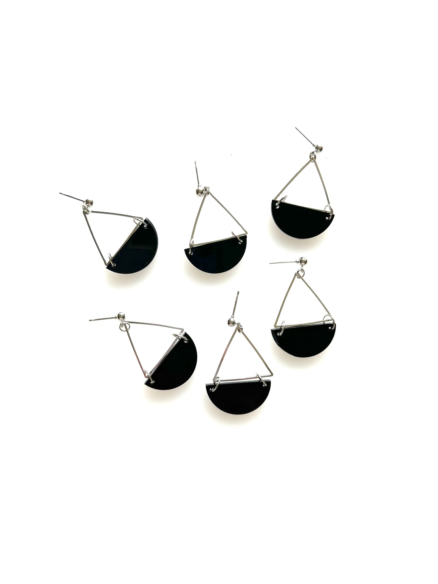 Boucles d'oreilles TRIANGLE BLACK