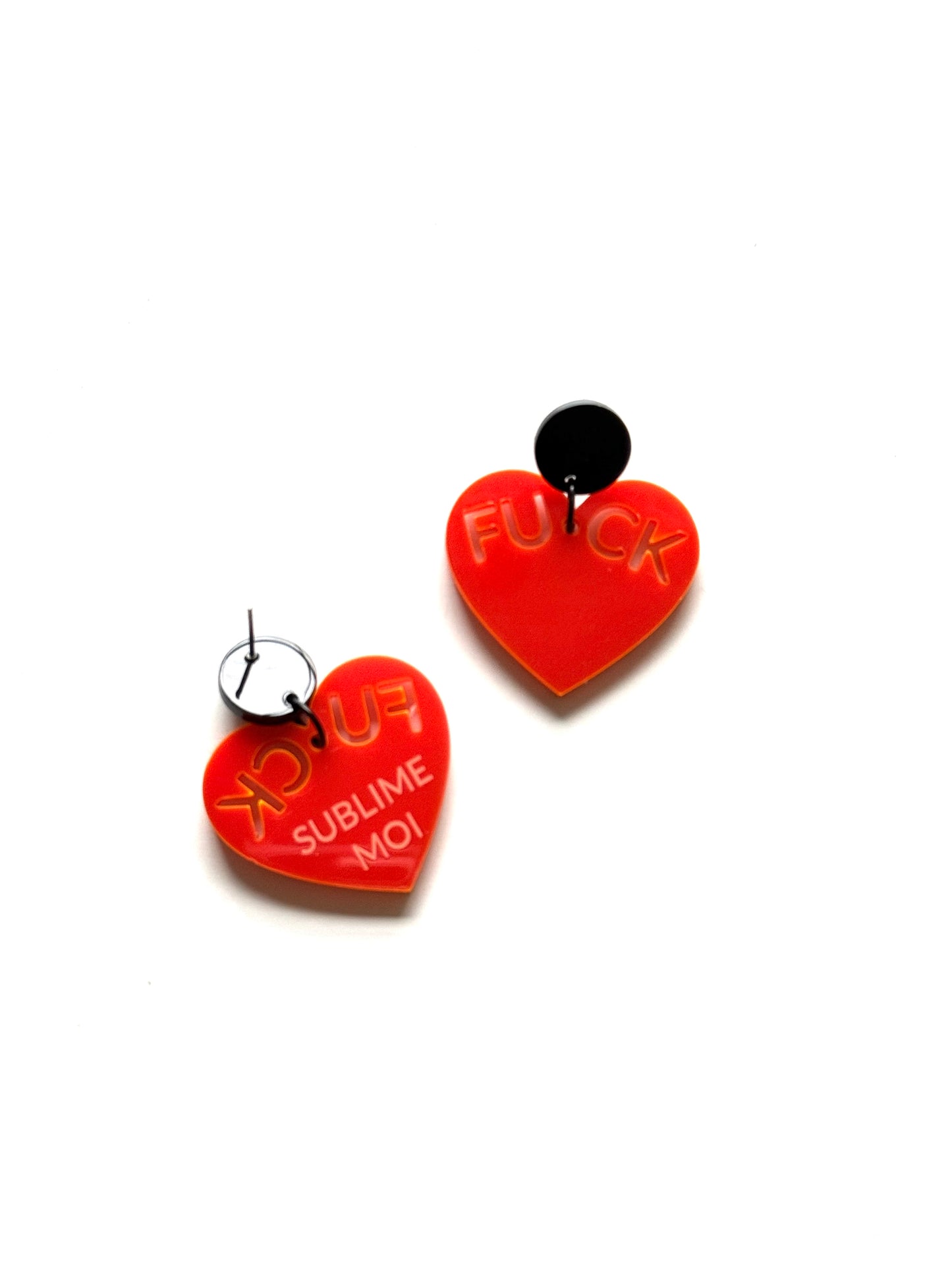 Boucles d'oreilles SUBLÎME-MOI X FUCK