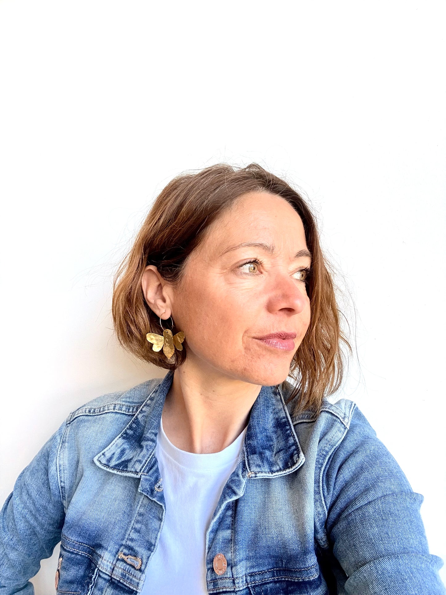 Boucles d'oreilles ABEILLE & PAPILLON