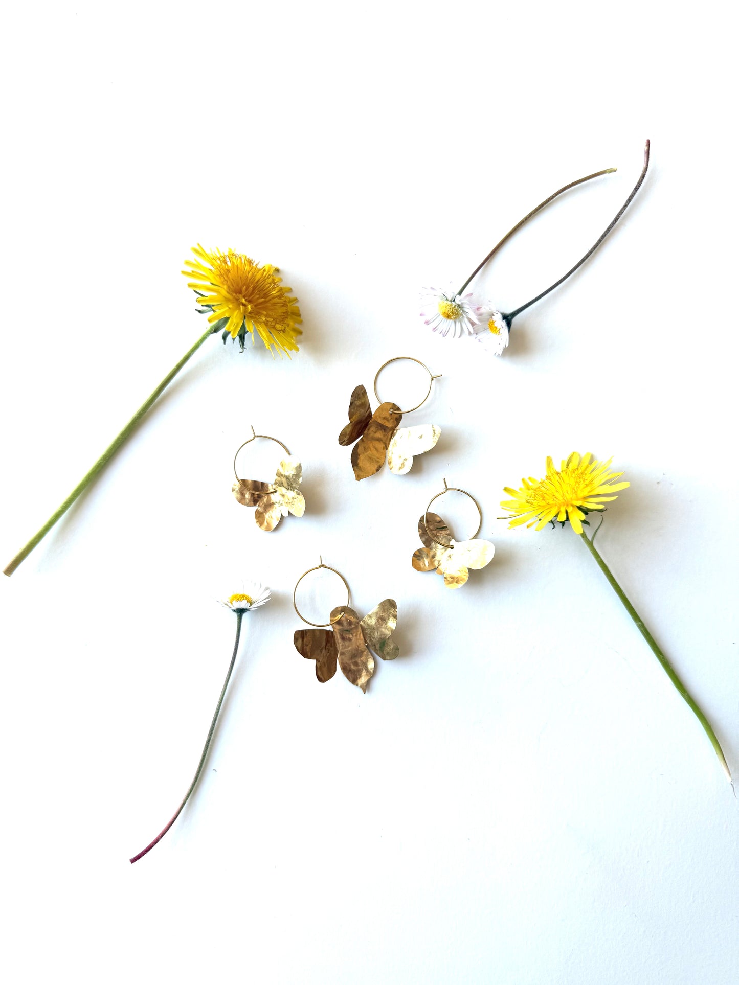 Boucles d'oreilles ABEILLE & PAPILLON