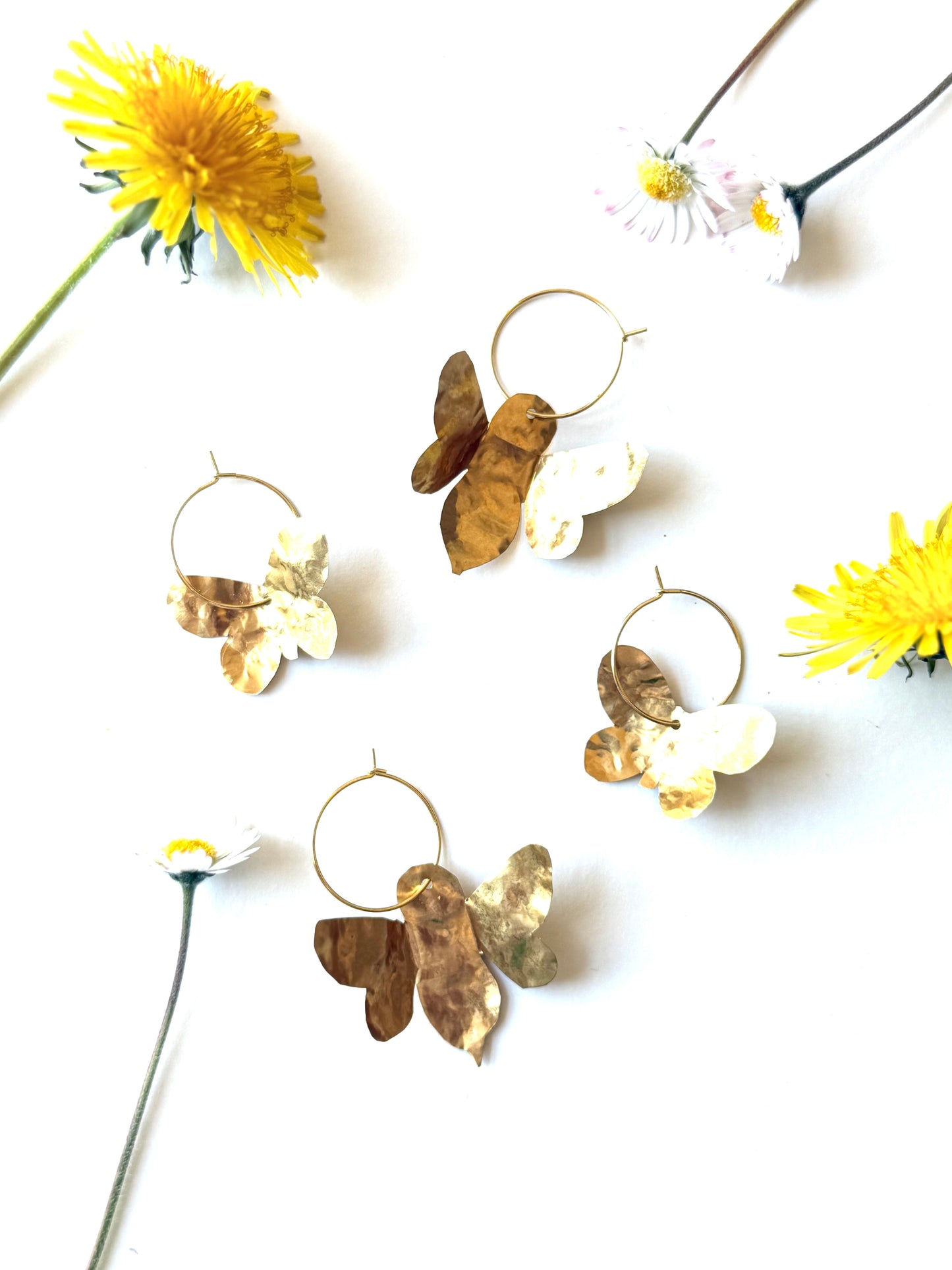 Boucles d'oreilles ABEILLE & PAPILLON