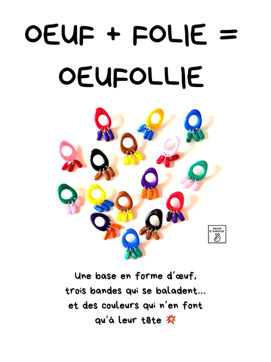 Boucles d'oreilles OEUFOLLIE