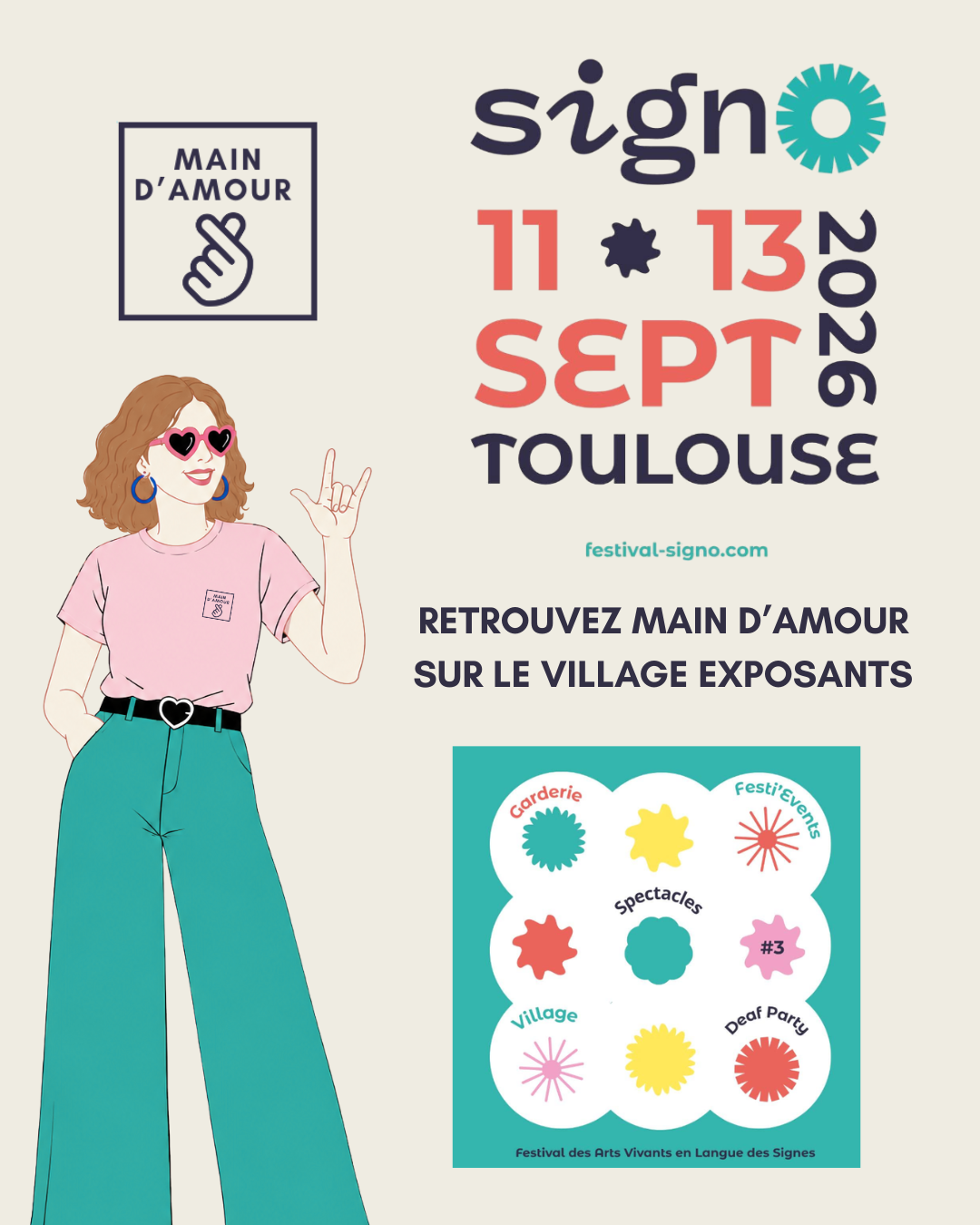 Main d’Amour participe au Festival SIGN’Ô 2026 !