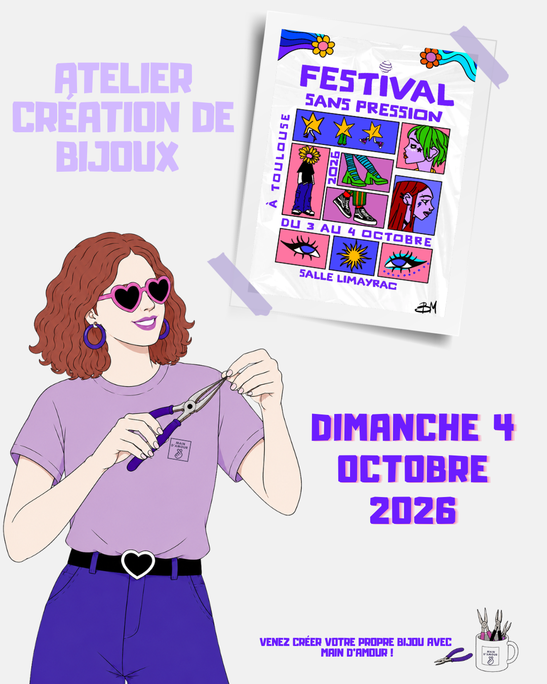 Retrouvez Main d’Amour au Festival Sans Pression 2026