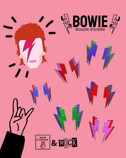Boucles d'oreilles BOWIE