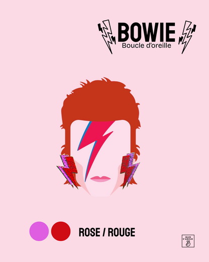 Boucles d'oreilles BOWIE