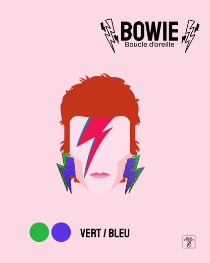 Boucles d'oreilles BOWIE