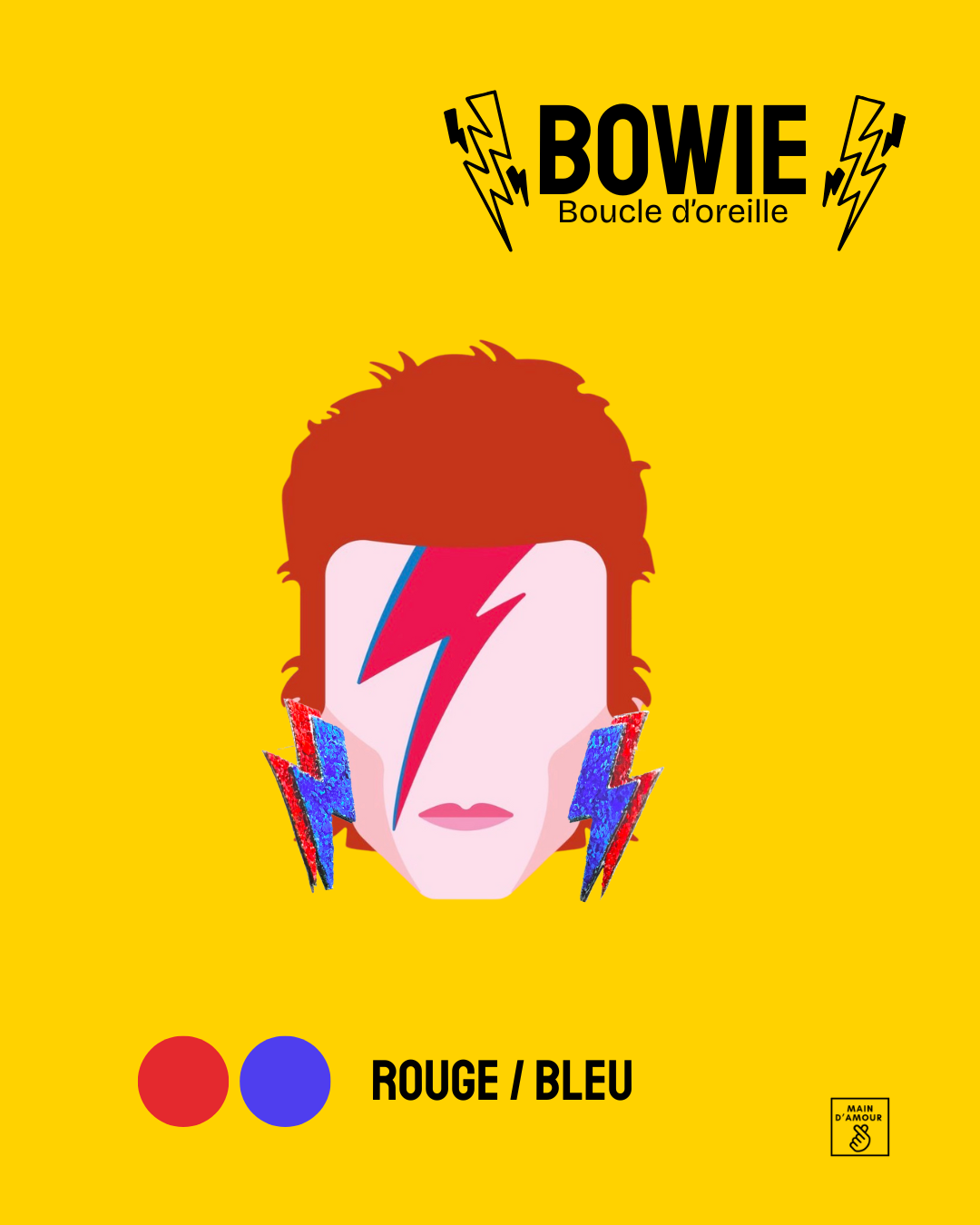 Boucles d'oreilles BOWIE