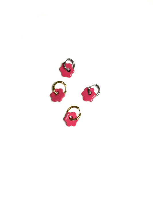 Boucles d'oreilles FLORETTE ROSE