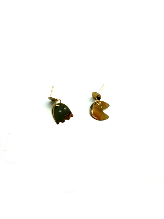 Boucles d'oreilles PAC MAN DORÉE