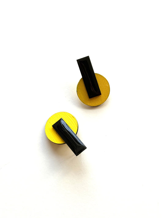 Boucles d'oreilles SAMBA JAUNE