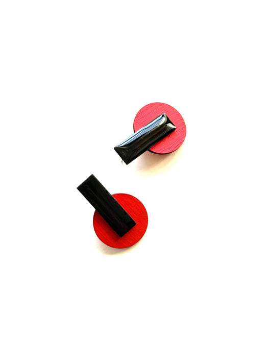 Boucles d'oreilles SAMBA ROUGE