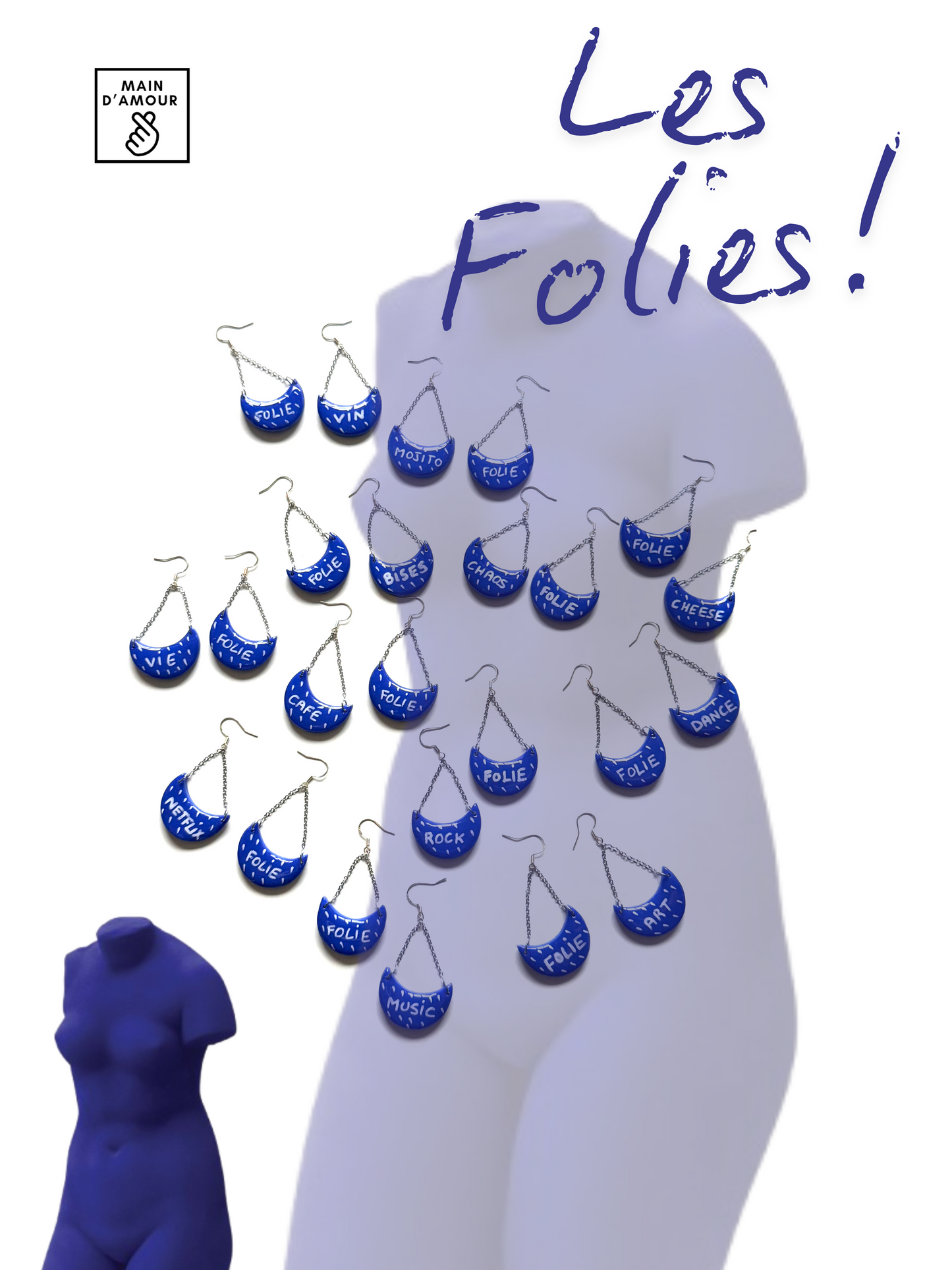 Boucles d'oreilles LES FOLIES