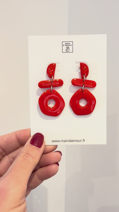 Boucles d'oreilles RUBY